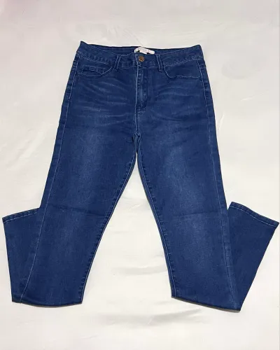 Calça jeans skinny Forever 21 cintura alta azul 36