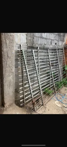 Portão de grade ferro 