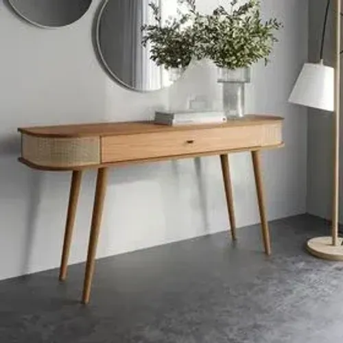 Aparador Curvo Retrô 100% MDF Com Detalhes em Tela 1 Gaveta - Entregamos!!!!