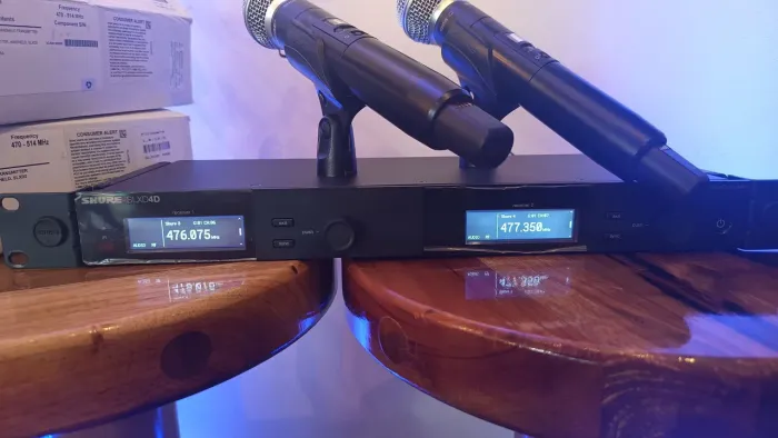 Microfone Duplo SHURE Digital Profissional SLXD24D