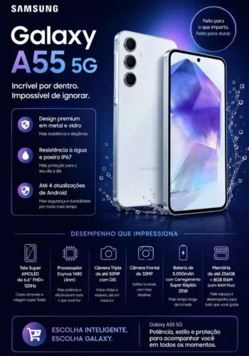 ?Samsung A55 128 gigas 8 gb de ram, Completo.?