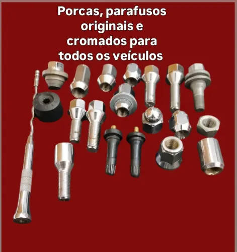 Parafusos, Porcas originais e cromados, bico sensor.