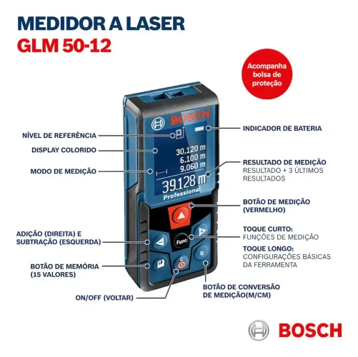 Trena digital a laser 50 Metros