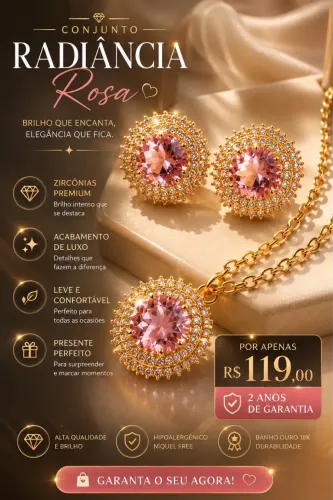 Conjunto Feminino Radiância Rosa