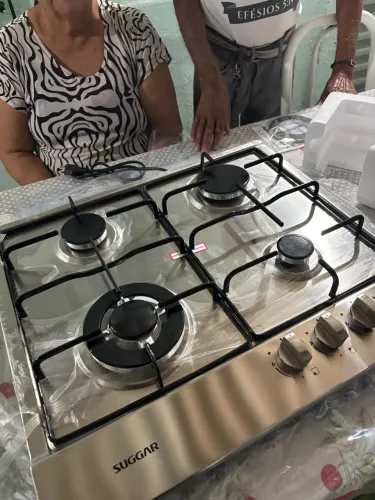 FOGÃO COOKTOP SUGAR 4 BOCAS INOX