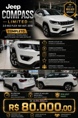 Jeep Compass Limited 2.0 4X2 Flex 16V Aut. 2018