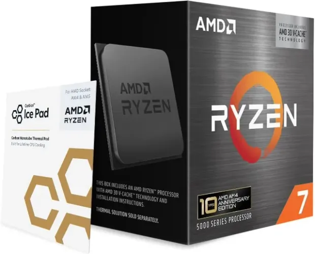 Ryzen 7 5800X3D 10th Anniversary Edition AM4 (Novos lacrados + Garantia)