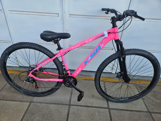 Bicicleta aro 29 freios a disco alumínio nova