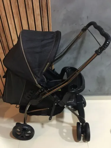Vendo da marca Galzerano Carrinho Milano  Cobre Preto reversível em ótimo estado completo