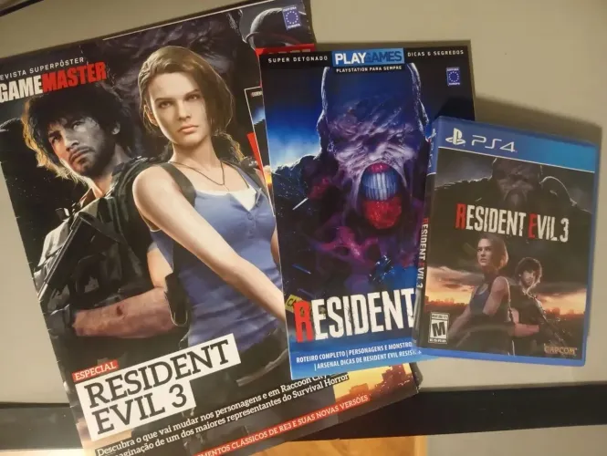 Resident Evil 2 + 3 Remake Lacrados + Guias e Posters de Brinde
