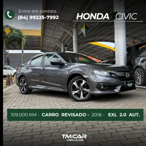 Honda Civic Sedan EXL 2.0 Flex 16V Aut.4p 2018