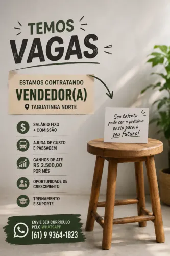 vagas para consultor de vendas