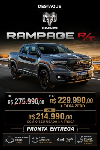Ram Rampage R/T Hurric. 4 2.0 TB CD 4X4 Aut. 2027