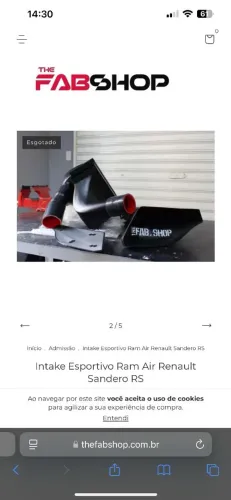 INTAKE ESPORTIVO RAM AIR RENAULT SANDERO RS