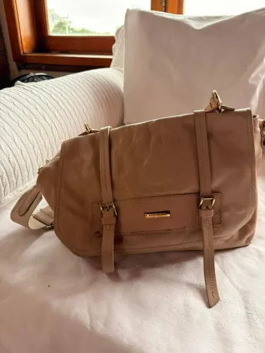 Bolsa Constance couro nude