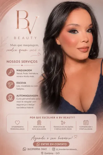 Maquiagem e escova profissional