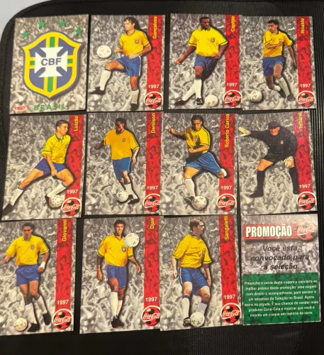 Lote de Futecard da coca cola - 1997
