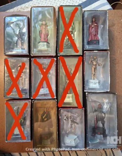 Miniaturas STAR WARS Eaglemoss Xadrez Metal