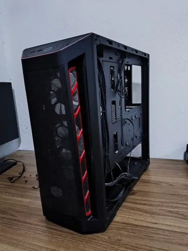 Gabinete Cooler Master Masterbox MB511 TG Preto/Vermelho, MCB-B511D-KGNN-S00