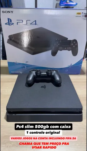Ps4 Slim 500gb com Caixa