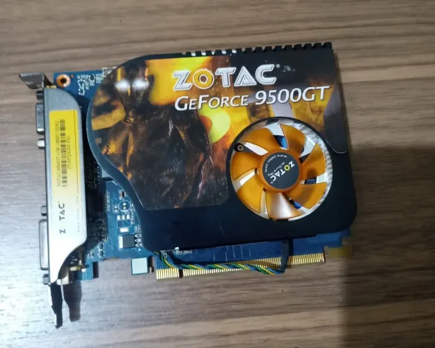 Placa de vídeo zotac Geforce 9500 GT 2008 zero bala 