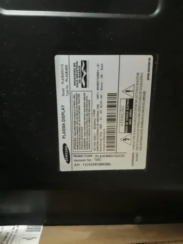 TV SANSUNG 43 PLASMA