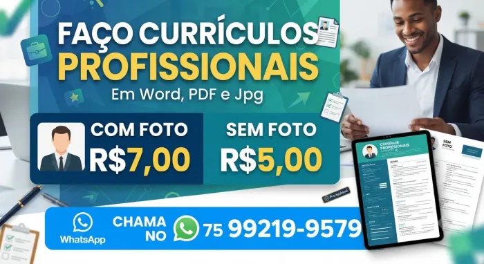 Faço currículos profissionais