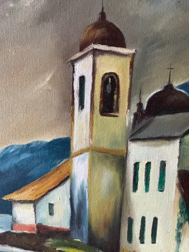 Pintura tinta óleo - antiguidade 