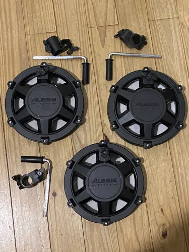 3 pads Alesia mesh para bateria eletrônica 