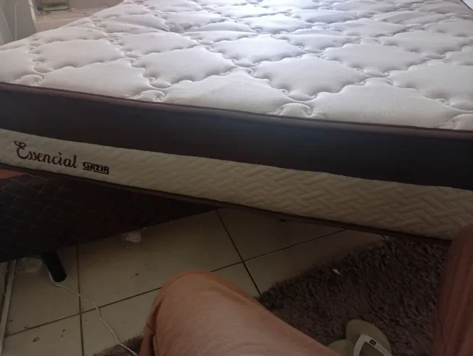Colchão e cama box