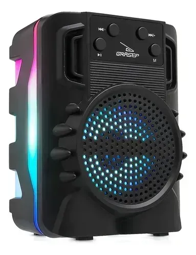 Caixa de Som Portátil Bluetooth 8W - Pendrive/Fm/Cartão De Memória e Função Tws