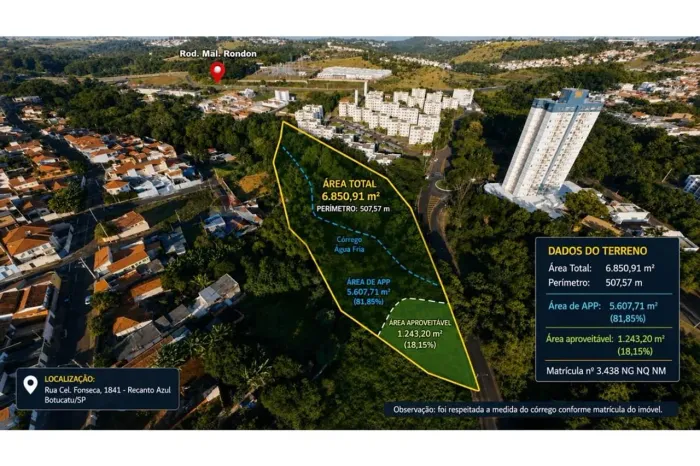 Terreno à venda a apenas 5 minutos do Pão de Açúcar!