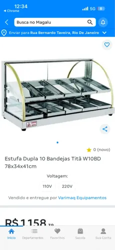 Estufa quente semi nova!