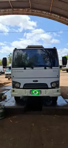 Caminhao Ford cargo 1119 completo,  reboque plataforma reforçada, extensiva 7m c/asa delta