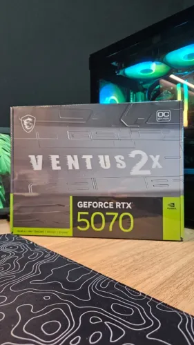 Placa de Vídeo MSI GeForce RTX 5070 12G VENTUS 2X OC,12 GB GDDR7, 28Gbps