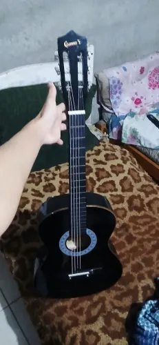 VIOLÃO QUEEN'S ACÚSTICO CORDAS DE AÇO PARA ROCK E SERTANEJO.