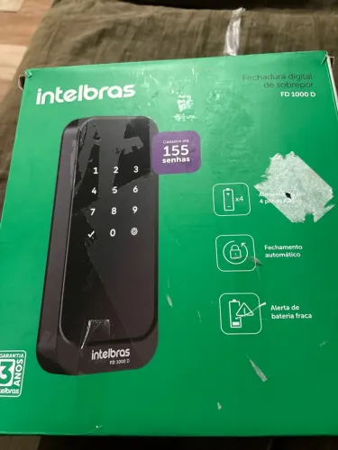 Fechadura digital intelbras FD1000D NOVA GARANTIA 3 Anos