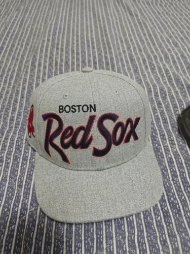 Boné Boston Red Sox Cinza New Era Original - Como Novo!