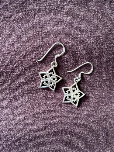 Brincos de Prata 925 - Estrela Vazada
