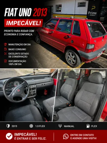 Fiat Uno Mille 1.0 Fire/ F.flex/ Economy 4P 2013