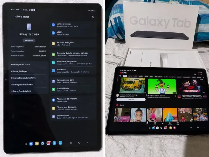 Vendo Tablet Samsung galaxy A9+