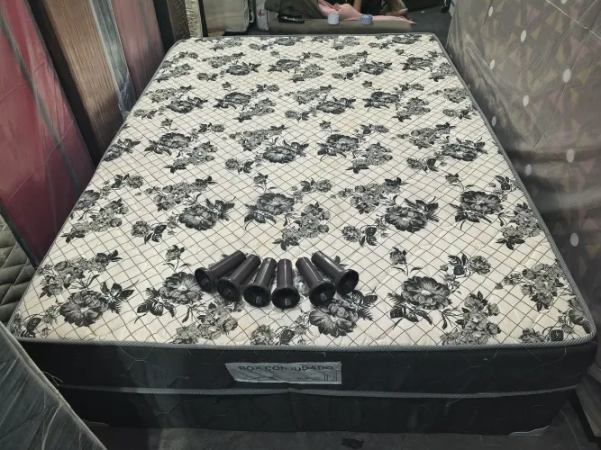CAMA BOX CASAL ESPUMA D28 USADA SEMI NOVA $370 ENTREGO