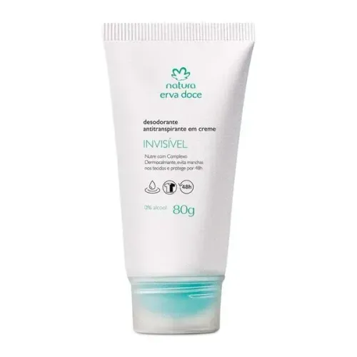 Desodorante Antitranspirante em Creme Erva Doce 80gramas