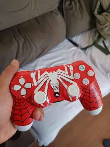 Controle PS4 edição spider-man