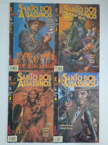 Santo dos Assassinos Mini-série em 4 edições Ed. Abril Garth Ennis Steve Pugh