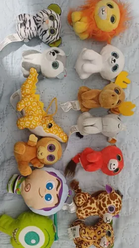 Animais de Pelúcias Miniaturas Coleção
