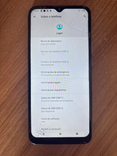 Moto e(7) power funcionando perfeitamente 