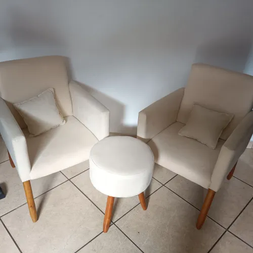 Jogo de poltrona para sala semi novo