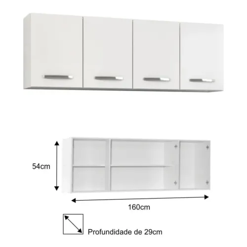 Armário aéreo 1.60cm - entregamos hoje
