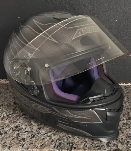 VENDO CAPACETE AXXIS EAGLE SPEED PRETO E CINZA FOSCO